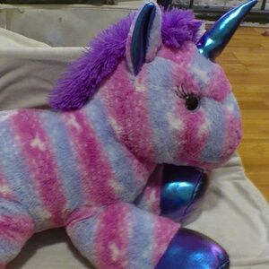 Pink, Blue, Purple Unicorn Plush